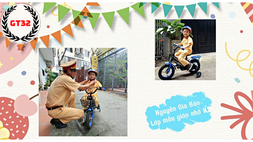 SBD: 32 - Bé: Nguyễn Gia Bảo - Cuộc thi ảnh  Gia đình bé với an toàn giao thông 