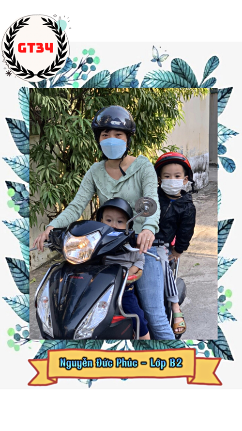 SBD: 34 - Bé: Nguyễn Đức Phúc - Cuộc thi ảnh  Gia đình bé với an toàn giao thông 
