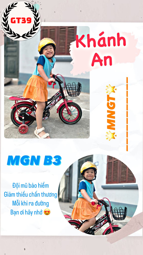 SBD: 39 - Bé: Nguyễn Ngọc Khánh An - Cuộc thi ảnh  Gia đình bé với an toàn giao thông 