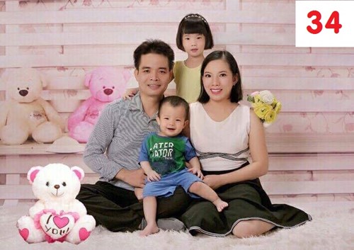 Mã Số 34- Cuộc thi ảnh   Gia đình hạnh phúc  : Gia đình bé Lam Phương