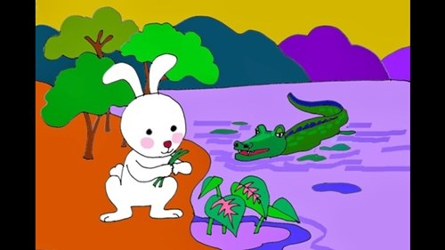 Truyện kể   Chuyện Thỏ và cá sấu   