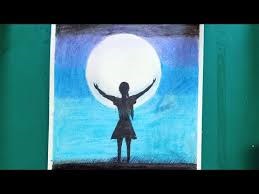 Kỹ thuật vẽ nhôm / Cách vẽ một cô gái nhảy múa dưới ánh trăng