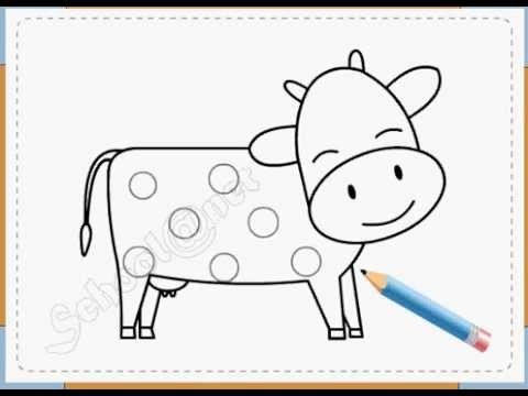 Video hướng dẫn trẻ vẽ con bò sữa