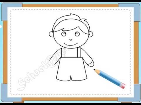 Video hướng dẫn trẻ vẽ bé trai
