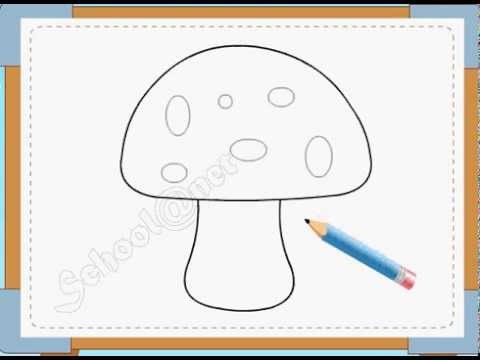 Video hướng dẫn trẻ vẽ cây nấm