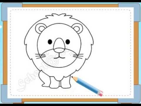 Video hướng dẫn trẻ vẽ con sư tử