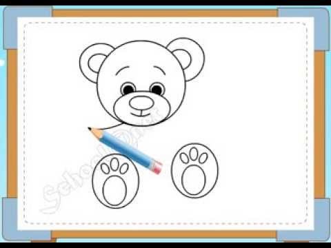 Video hướng dẫn trẻ vẽ gấu bông