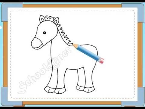 Video hướng dẫn trẻ vẽ con ngựa