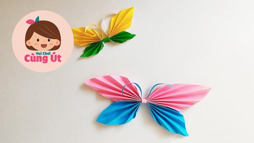 Video hướng dẫn trẻ làm con bướm bằng giấy