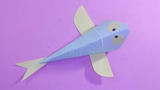 Video hướng dẫn trẻ làm con cá bằng giấy màu