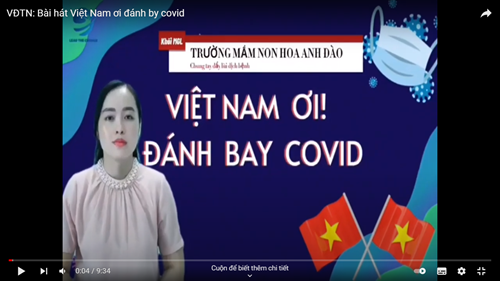 VĐTN: Bài hát: Việt Nam đánh bay covid - Khối mẫu giáo lớn