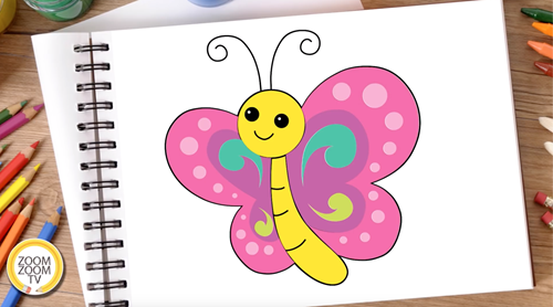 Hướng dẫn bé cách vẽ con bướm