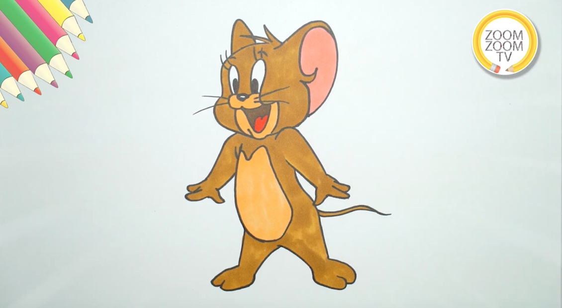 Hướng dẫn bé cách vẽ chú chuột Jerry