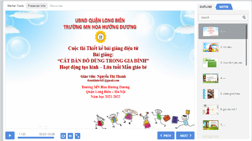 Bài giảng E-learning: Cắt dán đồ dùng trong gia đình. GV Nguyễn Thị Thanh