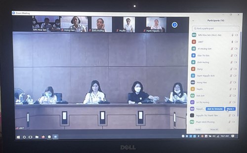 Ủy ban kiểm tra Quận ủy họp với chi bộ trường Mầm non Hoa Sen về công tác giám sát chi bộ