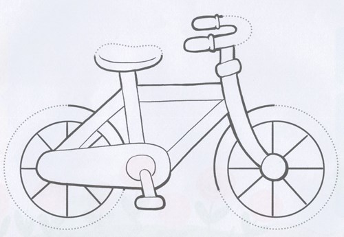 Bài 8 - Tô nét, tô màu xe đạp