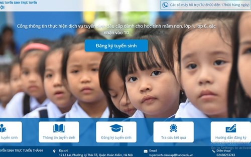 Video hướng dẫn đăng ký tuyển sinh trực tuyến mầm non 5 tuổi tại Hà Nội