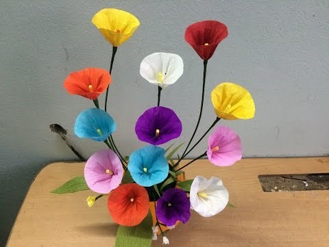 Làm hoa bằng giấy đơn giản mà đẹp
