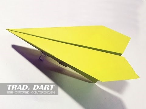 Cách gấp máy bay giấy cực dễ - Kiểu Truyền Thống
