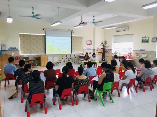 Trường mầm non Hoa Sữa tổ chức họp phụ huynh đầu năm học 2019 – 2020