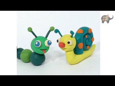 How to make a play doh snail