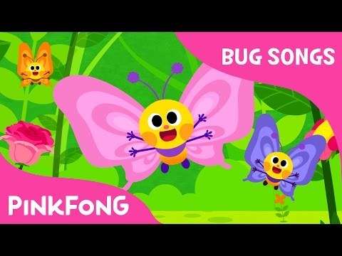 Flitter-Flutter Butterflies | Bug Songs | Pinkfong Songs for Children