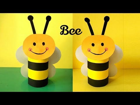Hướng Dẫn làm Chú Ong bằng Giấy - Tự làm đồ chơi cho Trẻ Em