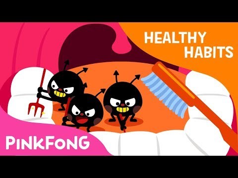 Brush Your Teeth | Up and down! Left to right! | Healthy Habits | Pinkfong Songs for Children