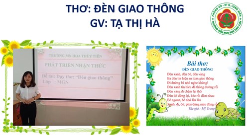 Thơ   Đèn giao thông - GV Tạ Thị Hà- Trường MN Hoa Thủy Tiên- Q.Long Biên
