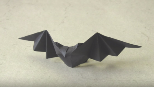 Đồ chơi tự tạo:Cách xếp con dơi giấy theo phong cách origami