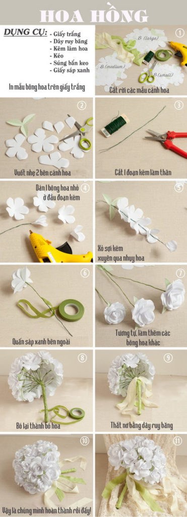 Đồ chơi tự tạo: Tự làm hoa mao lương giấy trang trí