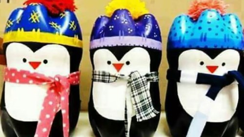 Làm đồ chơi tự tạo cho trẻ: Chim cánh cụt ngộ nghĩnh