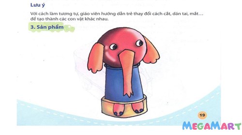 Đồ chơi tự tạo: Cách làm đồ chơi con voi cho bé từ vỏ hộp