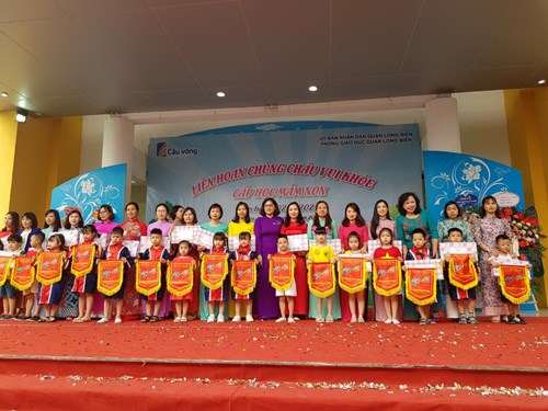 Trường mầm non Hoa Thủy Tiên tham gia “Liên hoan chúng cháu vui khỏe cấp học mầm non Quận Long Biên” năm học 2020-2021
