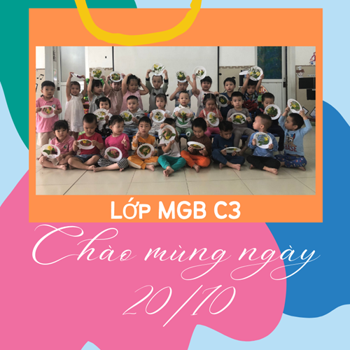 Tháng 10 đáng yêu của các bạn nhỏ lớp mgb c3
