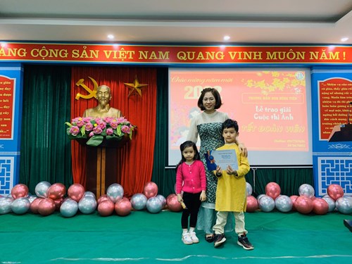 Bé Đặng Khánh An lớp MGB C2 đạt giải ba cuộc thi ảnh  Tết đoàn viên - Xuân Nhâm Dần 2022 