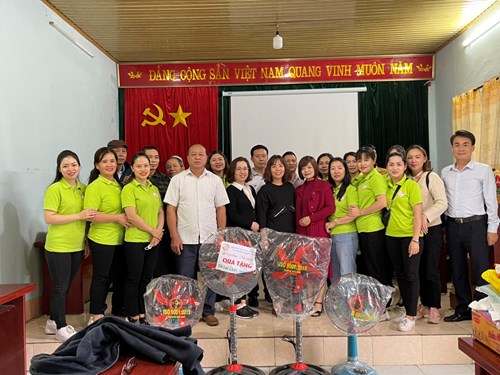   Hành trình kết nối yêu thương  của trường mầm non Hồng Tiến tại tỉnh Lai Châu đã thành công tốt đẹp.