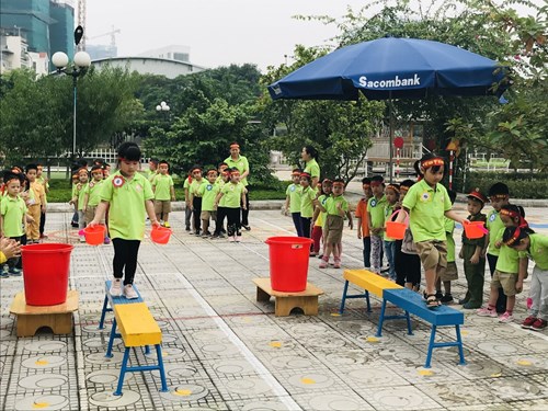Trường mầm non Hồng Tiến tổ chức các hoạt động hướng tới kỷ niệm 17 năm thành lập quận Long Biên