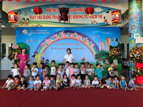 Các bé lớp nhà trẻ D1 với ngày lễ khai giảng năm học 2022-2023
