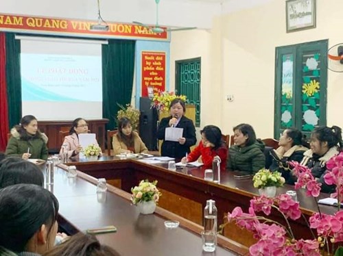 Trường mầm non Long Biên tổ chức phát động phong trào thi đua năm 2021