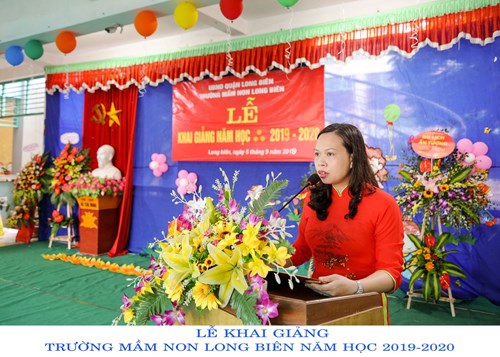 Trường mầm non Long Biên tưng bừng tổ chức Lễ khai giảng năm học mới 2019- 2020