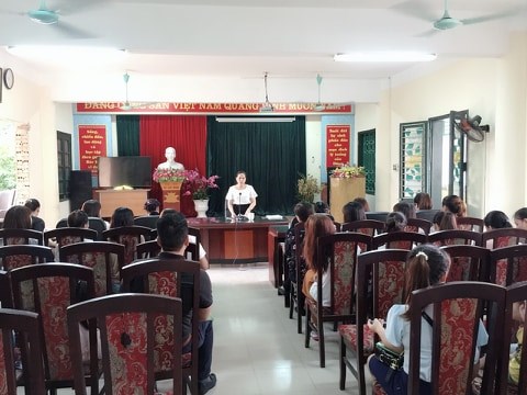 Trường mầm non Long Biên tổ chức họp đại diện phụ huynh các lớp  đầu năm học 2019- 2020