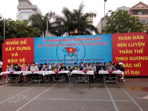 Trường MN Long Biên Hưởng ứng ngày chạy Olympic vì sức khỏe toàn dân của UBND Phường Long Biên!