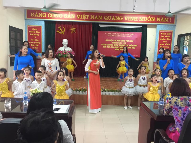   Trường mầm non Long Biên long trọng tổ chức chào mừng Ngày Nhà giáo Việt Nam 20/11