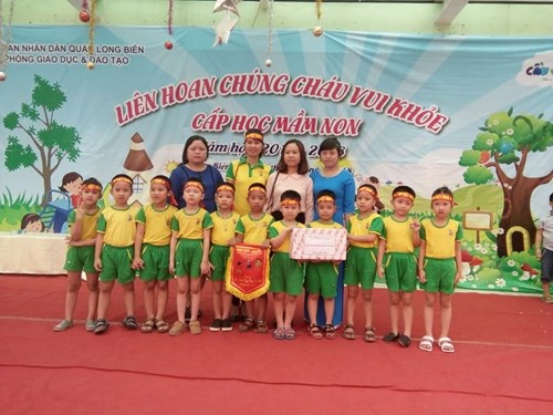 Trường mầm non Long Biên tham gia Liên hoan chúng cháu vui khoẻ” cấp học mầm non quận Long Biên năm học 2017 -2018