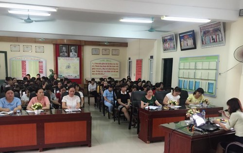    Trường mầm non Long Biên triển khai nhiệm vụ năm học 2018 - 2019