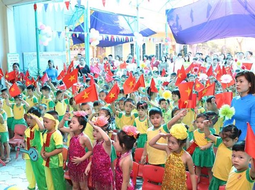 Trường mầm non Long Biên tổ chức lễ khai giảng năm học 2018 - 2019