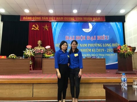 Trường mầm non Long Biên tham dự ĐẠI HỘI ĐẠI BIỂU hội liên hiệp thanh niên Việt Nam phường Long Biên, nhiệm kỳ 2019 - 2024.