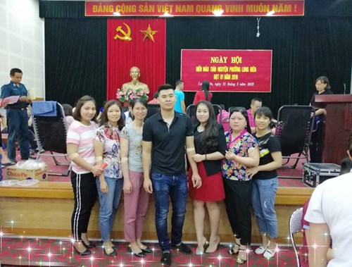        Trường mầm non Long Biên tham gia Ngày Hội hiến máu tình nguyện phường Long Biên đợt I năm 2019.