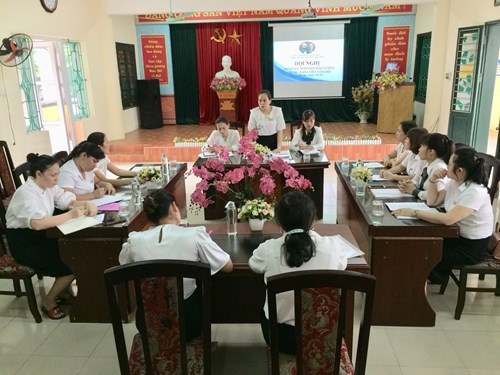 Chi bộ trường mầm non Long Biên tổ chức Hôi nghị  đánh giá chất lượng chi bộ  và Đảng viên năm 2020